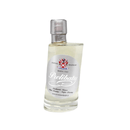 A clear bottle with a silver cap labeled Acetaia Malpighi Prelibato White Balsamic Vinegar — Premium Italian Condimento Bianco by Taycte, made from Trebbiano grapes and aged 5 years in Modena, Italy.