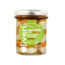 A glass jar of Taycte Whole Porcini Mushrooms – Premium Selection with a silver lid. The green and white label displays product information in both Italian and English. The mushrooms are visible through the jar, preserved in extra virgin olive oil to emphasize their authentic flavor. Proudly made in Italy by Taycte.