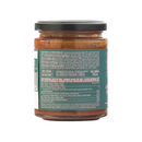A glass jar with a black lid contains Taycte Famiglia Crispino Grilled Vegetable Pasta Sauce — Roasted Italian Veggie Sugo. The label features the Taycte brand, lists ingredients and nutritional information, and notes that the sauce is vegan and gluten free. It also highlights Calabria, Italy, underscoring this as an authentic Italian sauce crafted with care.