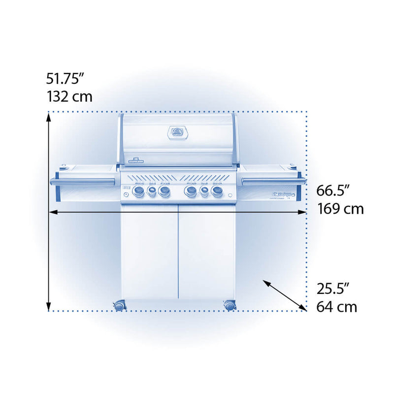 Napoleon Prestige® Pro 500 RSIB with Infrared Side and Rear Burners