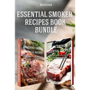 The Essential Smoker Recipes Book Bundle: TOP 25 Texas Smoking Meat Recipes + California Smoking Meat Recipes that Will Make you Cook Like a Pro - Paperback displayed side-by-side, each featuring a photograph of a cooked steak.