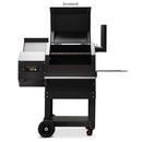 Yoder Smokers YS480s Pellet Grill ACS WiFi American made DDR BBQ Supply with tops open front view