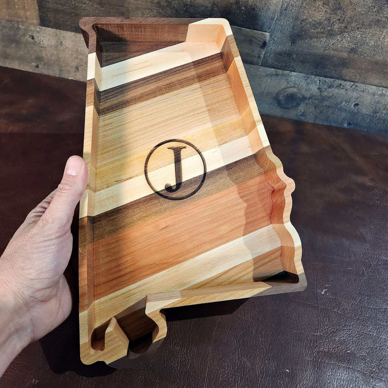 Alabama Wood Tray Two Acre Woodworks