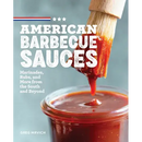 The cover of American Barbecue Sauces: Marinades, Rubs, and More from the South and Beyond – Paperback by Books by splitShops features a brush spreading red barbecue sauce over a jar filled with sauce. Showcasing traditional American barbecue flavors, the text highlights author Greg Mrvich and mentions marinades, rubs, BBQ recipes, and more.