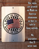 The Bar Open, Proudly Serving Whatever You Bring - Metal Sign by Lone Star Art features a waving American flag, Made in the USA; printed on outdoor-safe American aluminum that will never rust—perfect bar decor.