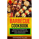 Book cover for Barbecue Cookbook: Delicious Barbecue Recipes, Sauces, Bastes And Marinades - Paperback from Books by splitShops, showcasing skewers of grilled meat and vegetables on a barbecue. The cover highlights easy barbecue recipes, flavorful sauces, bastes, and marinades—an ideal addition to any American barbecue cookbook collection.