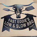 custom meat fire beer bbq metal sign personalized outdoor decor made in usa