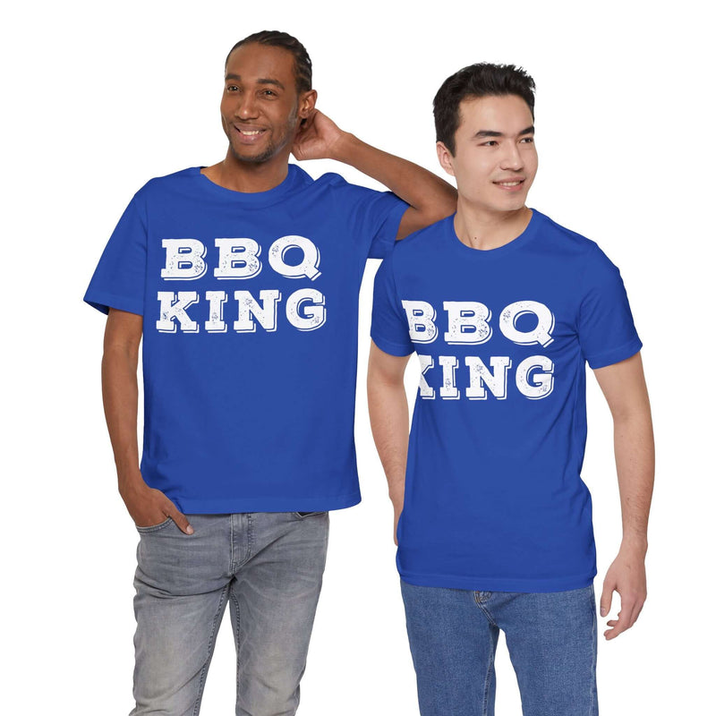 BBQ King Unisex T-Shirt for Grill Masters, Pitmasters, and Barbecue Lovers at DDR BBQ Supply