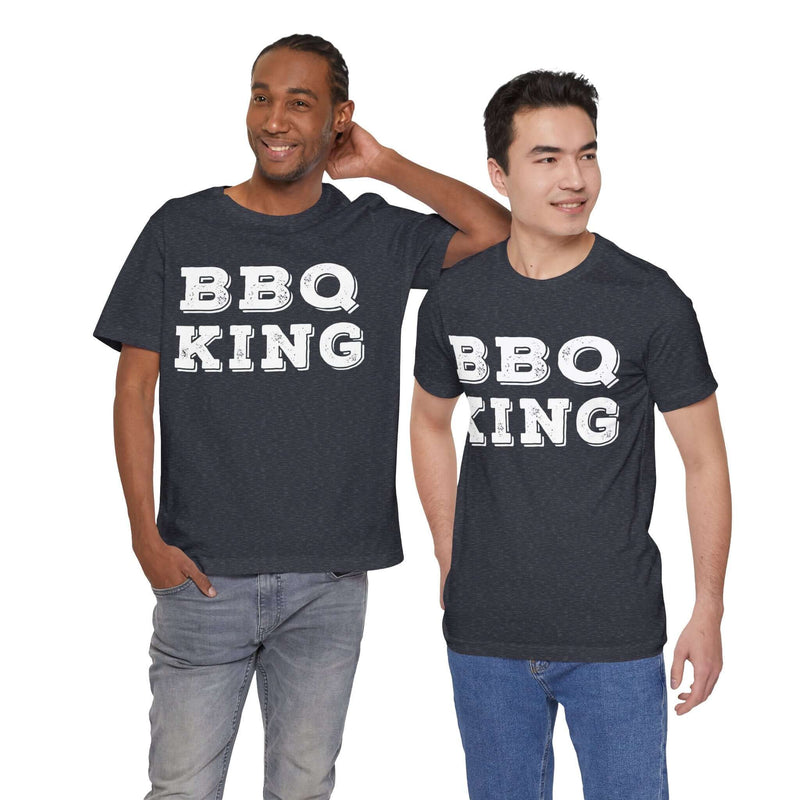 BBQ King Unisex T-Shirt for Grill Masters, Pitmasters, and Barbecue Lovers at DDR BBQ Supply