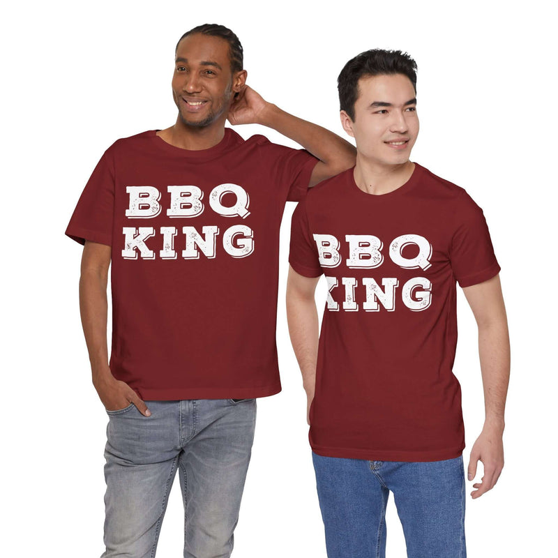 BBQ King Unisex T-Shirt for Grill Masters, Pitmasters, and Barbecue Lovers at DDR BBQ Supply