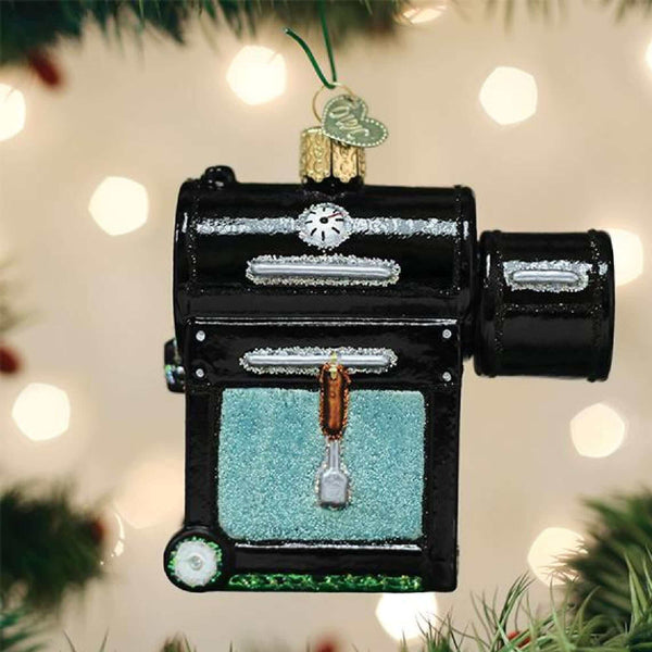 BBQ Offset Smoker Christmas Ornament