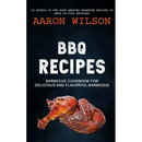 Book cover for BBQ Recipes: Barbecue Cookbook For Delicious And Flavorful Barbeque – Paperback by Books by splitShops, featuring a roasted piece of meat on a dark background. Subtext highlights grilling and outdoor cooking.