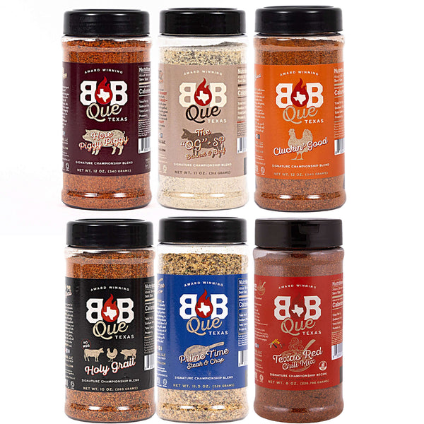 shop BBQue Texas Rubs 6 Pack with Texas Chili Seasoning at DDR BBQ Supply