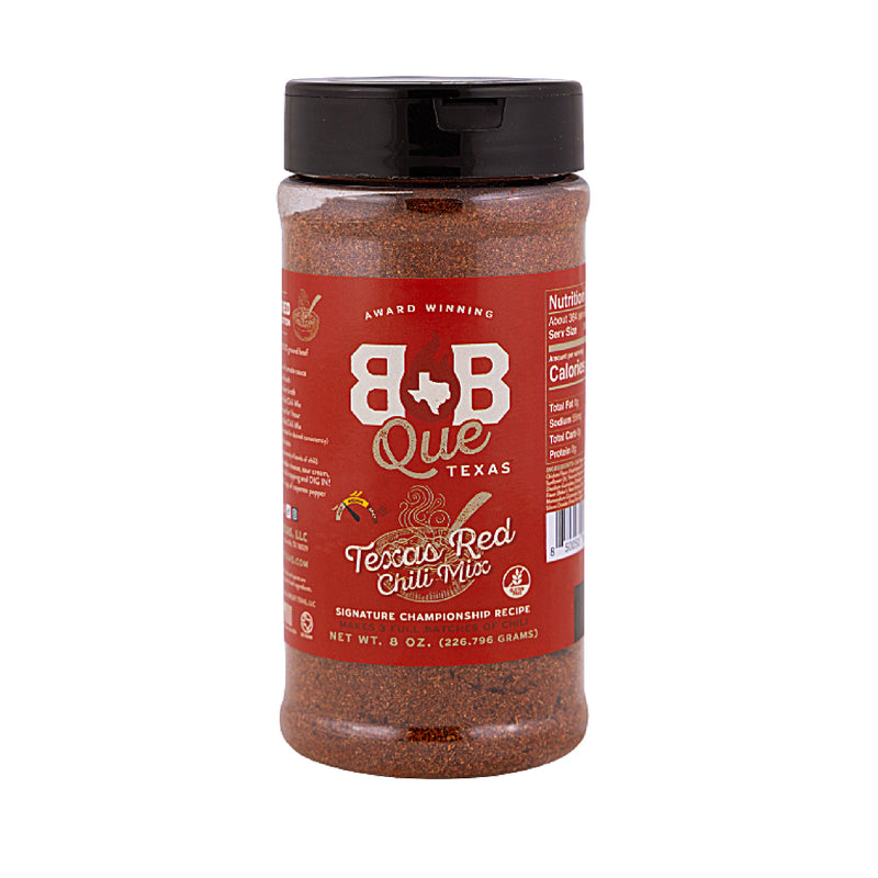 Bottle of BBQue Texas Chili Seasoning