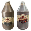 Bear & Burton W Sauce and Fireshire 64 oz bottles bulk BBQ condiment duo