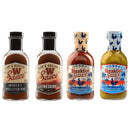 Bear and Burton 4-pack sauce bundle with customizable flavors including W Sauce, Fireshire and Breakfast sauces
