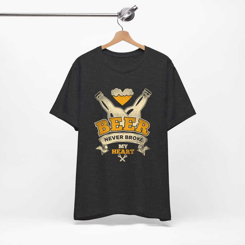 Beer Never Broke My Heart BBQ T-Shirt for backyard grilling – DDR BBQ Supply