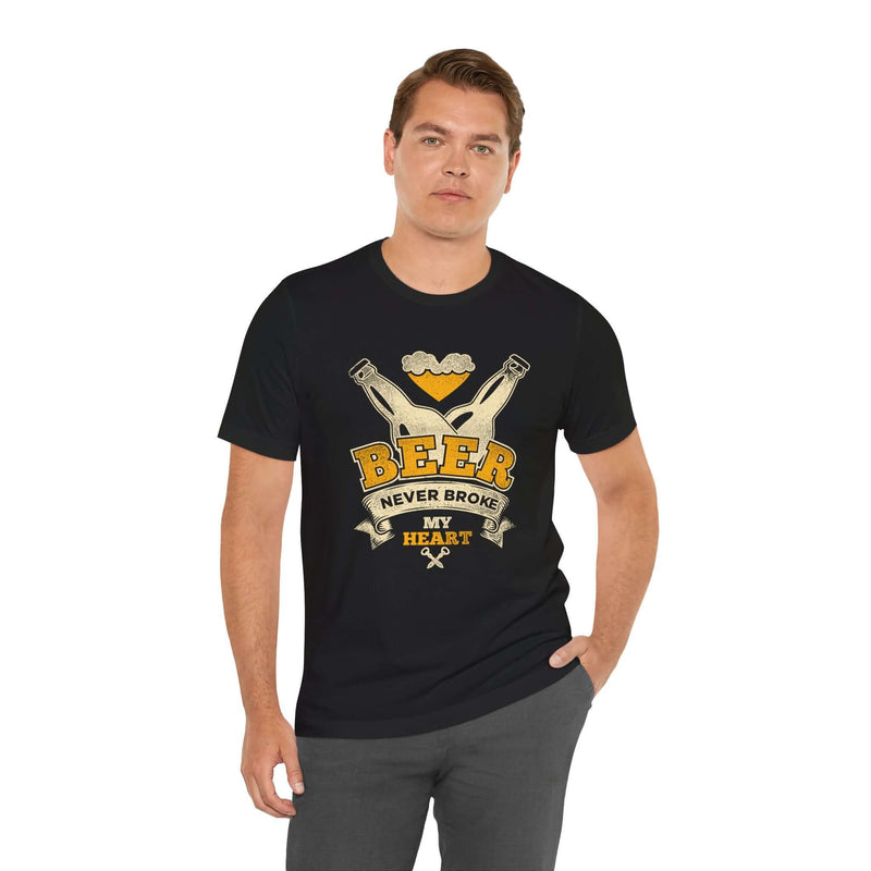 Beer Never Broke My Heart BBQ T-Shirt for backyard grilling – DDR BBQ Supply