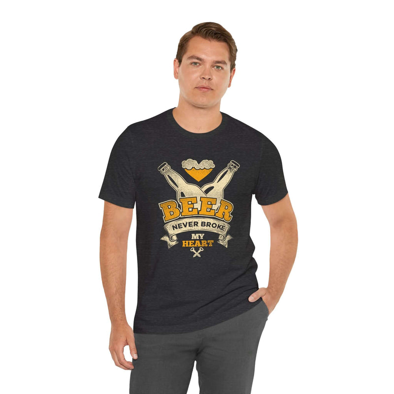 Beer Never Broke My Heart BBQ T-Shirt for backyard grilling – DDR BBQ Supply