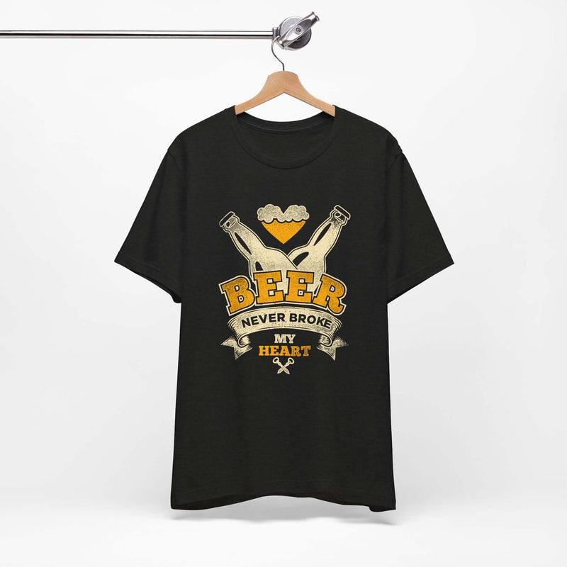 Beer Never Broke My Heart BBQ T-Shirt for backyard grilling – DDR BBQ Supply
