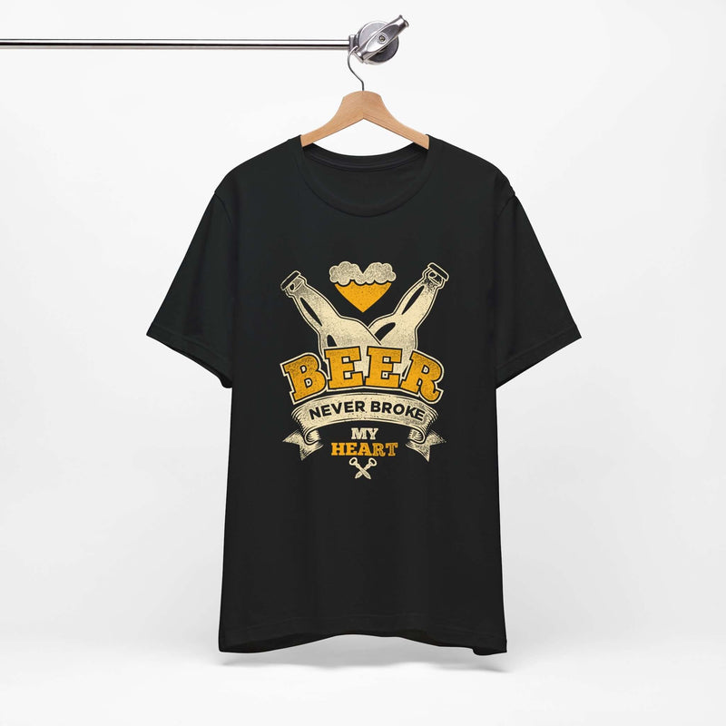 Beer Never Broke My Heart BBQ T-Shirt for backyard grilling – DDR BBQ Supply
