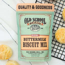 Old School Brand Buttermilk Biscuit Mix – 12 oz. fluffy golden biscuits with rich buttermilk flavor, makes 12–14 per package