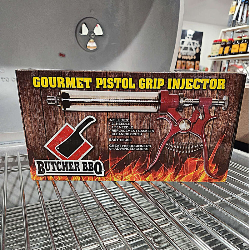 Butcher BBQ Gourmet Pistol Grip Meat Marinade Injector Butcher BBQ