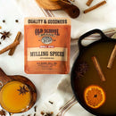 Old School Brand Mulling Spices – aromatic blend of cinnamon, star anise, cloves, allspice, and orange peel for cider, wine, and tea