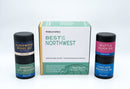 Discover the essence of the Pacific Northwest with the World Spice Best of the Northwest box from World Spice. This set includes four expertly curated jars: Alderwood Smoked Salt, Emerald City Seasoning—a classic Seattle blend—Seattle Salmon Rub, and Cascade Mushroom Mix. Each spice showcases the distinctive flavors of the region in every pinch.
