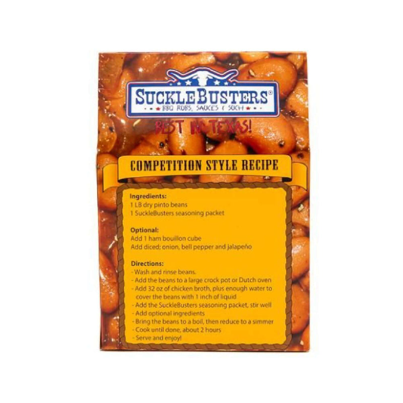 Sucklebusters Pinto Bean Seasoning Kit for bold BBQ bean flavor with all-natural ingredients