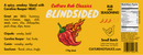 A bright yellow label for Culture Hot Sauce Blindsided Rub showcases a fiery red pepper along with detailed product information, nutrition facts, ingredients, recommended food pairings, and a spice level indicated by four pepper icons. The text highlights bold flavors like chipotle, Carolina Reaper seasoning, cumin, and Szechuan—making this ultra-spicy BBQ rub from Culture Hot Sauce perfect for anyone who craves intense heat and a smoky spice experience.