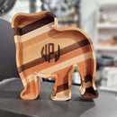 Handcrafted English Bulldog wood tray made from natural hardwoods – a food-safe, one-of-a-kind gift for dog lovers and Bulldog owners