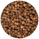 A close-up view of The Spice Lab Whole Allspice berries, also known as Jamaica Pepper or Pimenta dioica, brown and round, filling the entire circular frame.