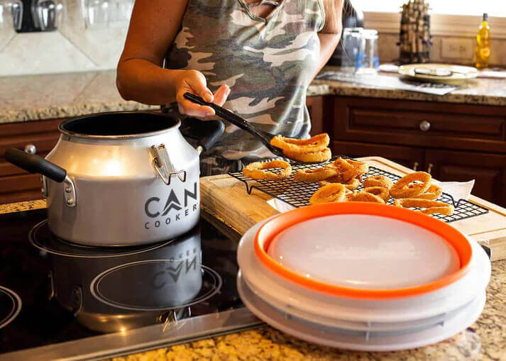 CanCooker collapsible batter bowl for evenly breading chicken, fish, pork, and vegetables