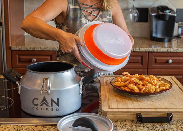 CanCooker collapsible batter bowl for evenly breading chicken, fish, pork, and vegetables