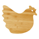 Chicken Shaped Bamboo Cutting Board eco-friendly and decorative for kitchen prep at DDR BBQ Supply