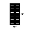 21" long x 10" wide firebox grate for offset smoker