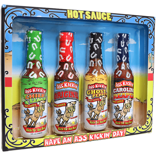 Ass Kickin’ Hot Sauce 4 Pack Gift Set