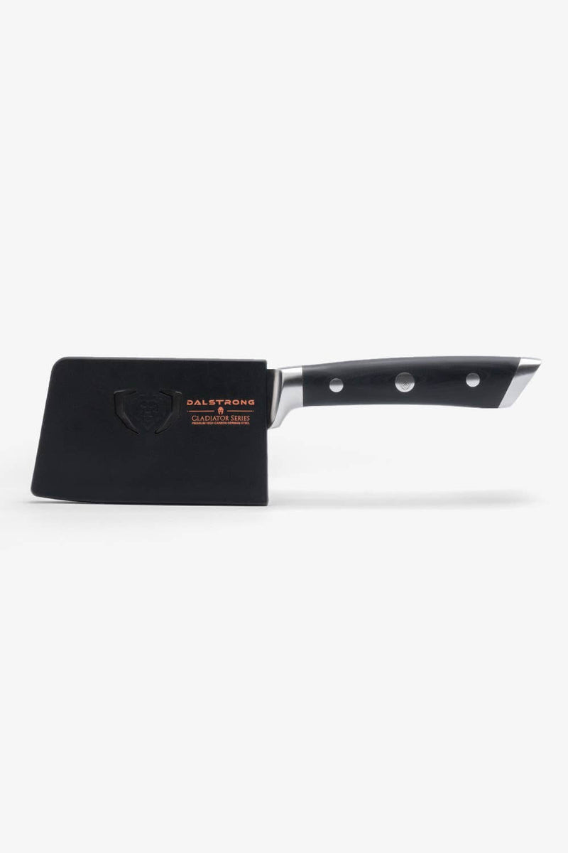 dalstrong 4.5 inch mini cleaver knife from the gladiator series with g10 handle