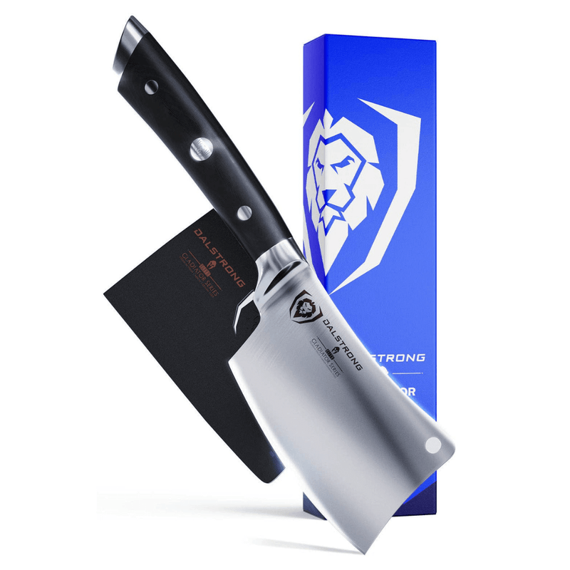 dalstrong 4.5 inch mini cleaver knife from the gladiator series with g10 handle