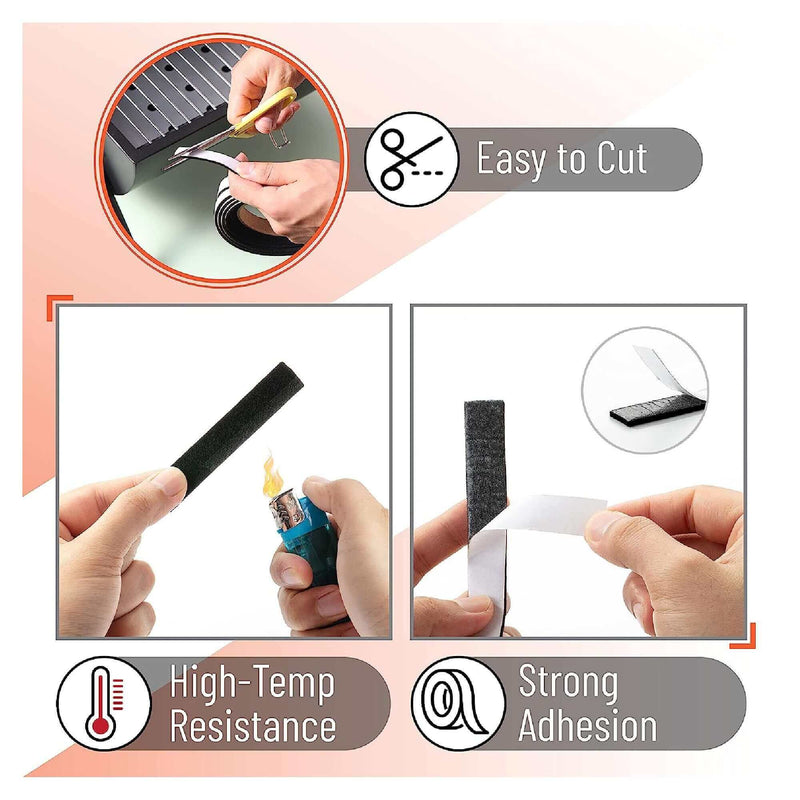 DDR BBQ Supply Smoker Gasket Sealer High Temp 15 ft – seals smoker door gaps for heat and smoke retention