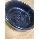 DDR BBQ Supply handmade black ceramic shaving bowl with a concave interior for building rich lather from soap pucks.