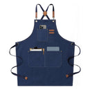 DDR BBQ Supply heavy duty adjustable apron – 100% cotton with cross-back straps and reinforced pockets