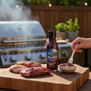 DDR BBQ Supply Big Wick's Blueberry Jalapeño Glaze, a sweet and spicy finishing glaze with blueberry and jalapeño flavors.