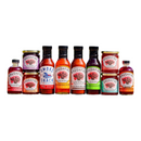 DDR BBQ Supply Brushfire Farms The Texas Spread collection featuring ten assorted pepper jams, sauces, and syrups.