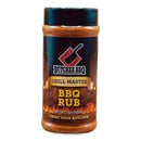 DDR BBQ Supply Butcher BBQ rub in a 15oz bottle with a dual dispensing lid for smoking and grilling meats.