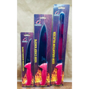 DDR BBQ Supply Butcher BBQ knife set featuring a 6-inch boning knife, 10-inch chef knife, and 12-inch Granton slicer.