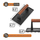 DDR BBQ Supply cast iron bacon and grill press – heavy-duty 8.5x4.1 press for flat, crispy cooking