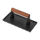 DDR BBQ Supply cast iron bacon and grill press – heavy-duty 8.5x4.1 press for flat, crispy cooking