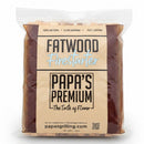 DDR BBQ Supply Papa's Premium Fatwood Firestarter bag, 100% natural resin-rich pine for fast, clean ignition.
